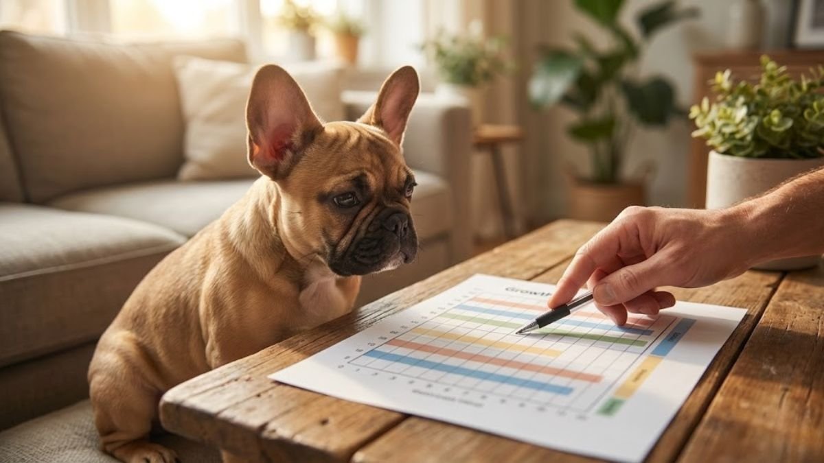 Puppy weight calculator step 2 image showing breed and size details
